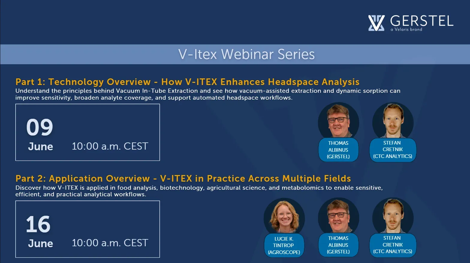 V-ITEX Webinar Series